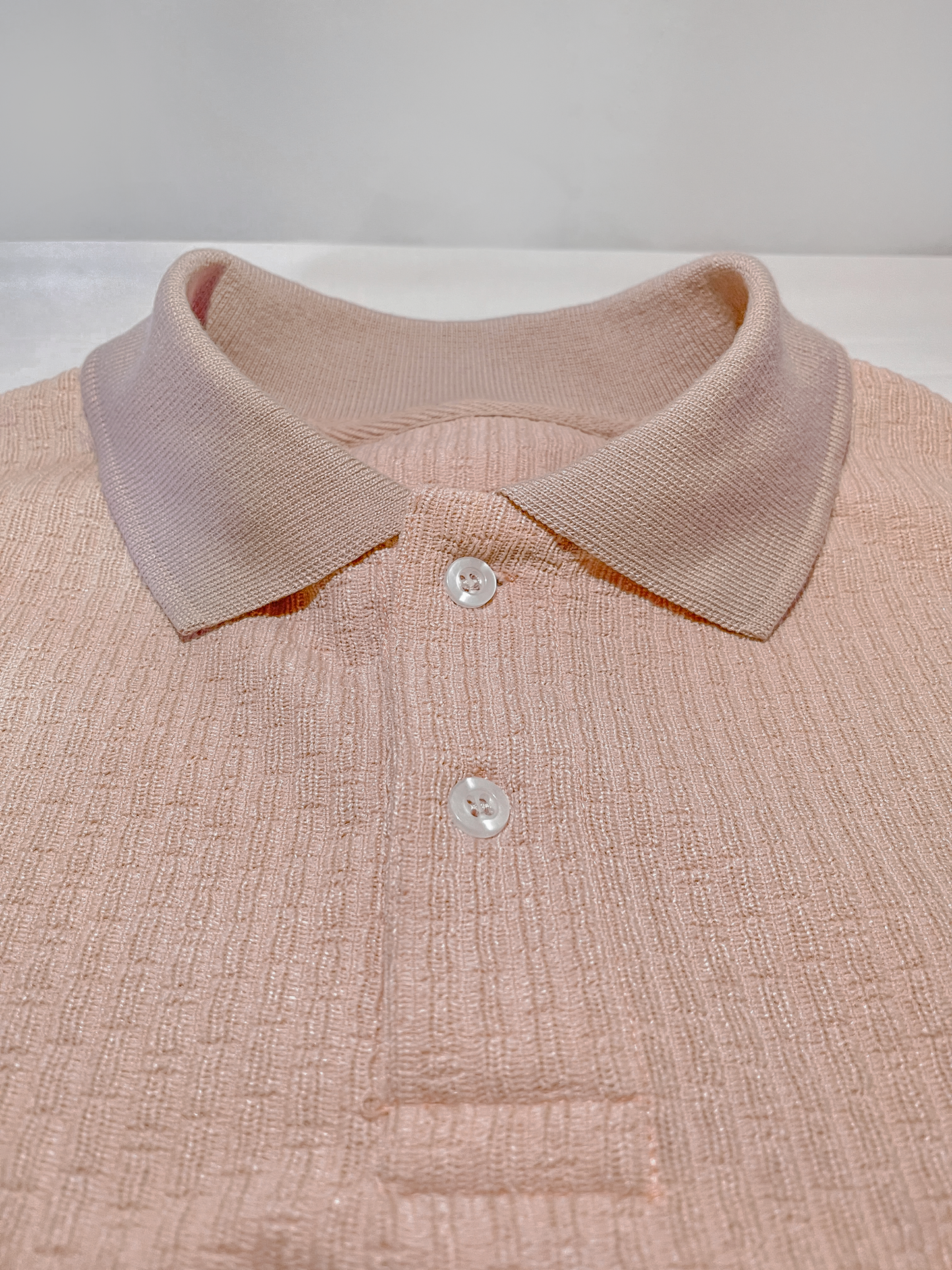 POLO CAMISERO VELOUR PREMIUM BEIGE