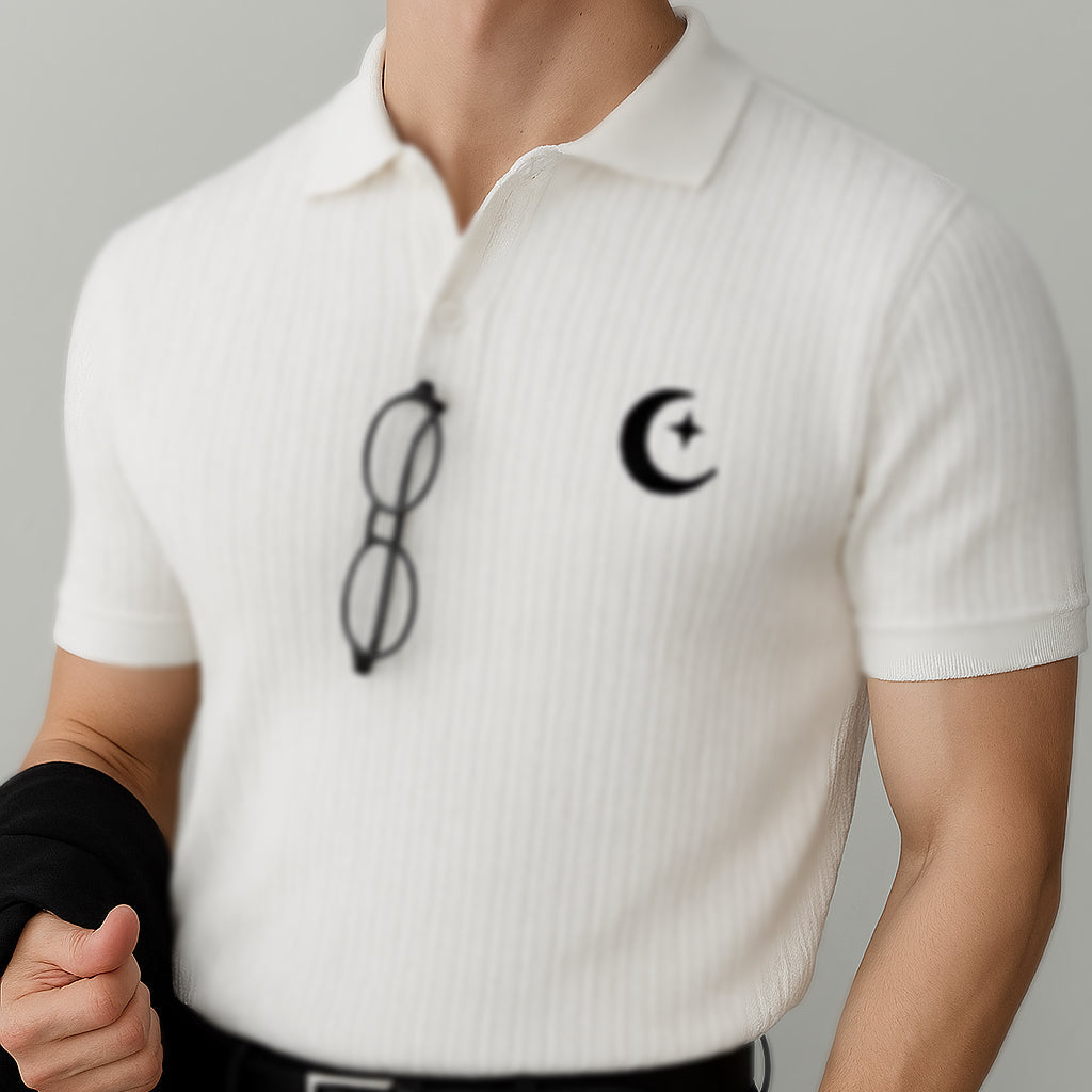 POLO CAMISERO VELOUR PREMIUM BLANCO