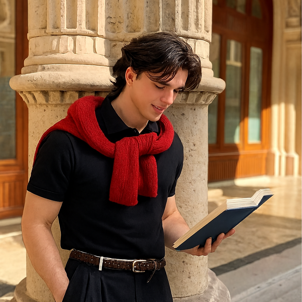 POLO CAMISERO VELOUR PREMIUM NEGRO