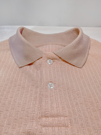 POLO CAMISERO VELOUR PREMIUM BEIGE
